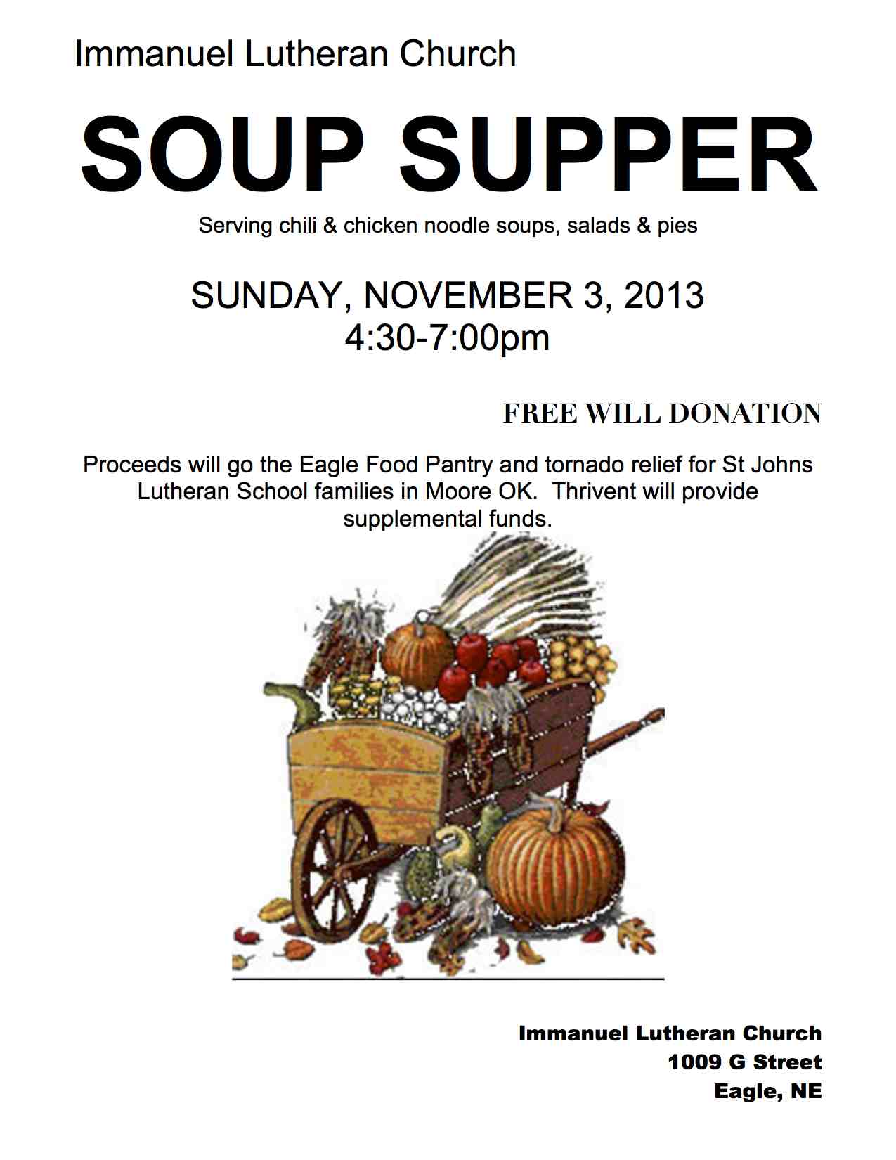 Soup Supper Flier