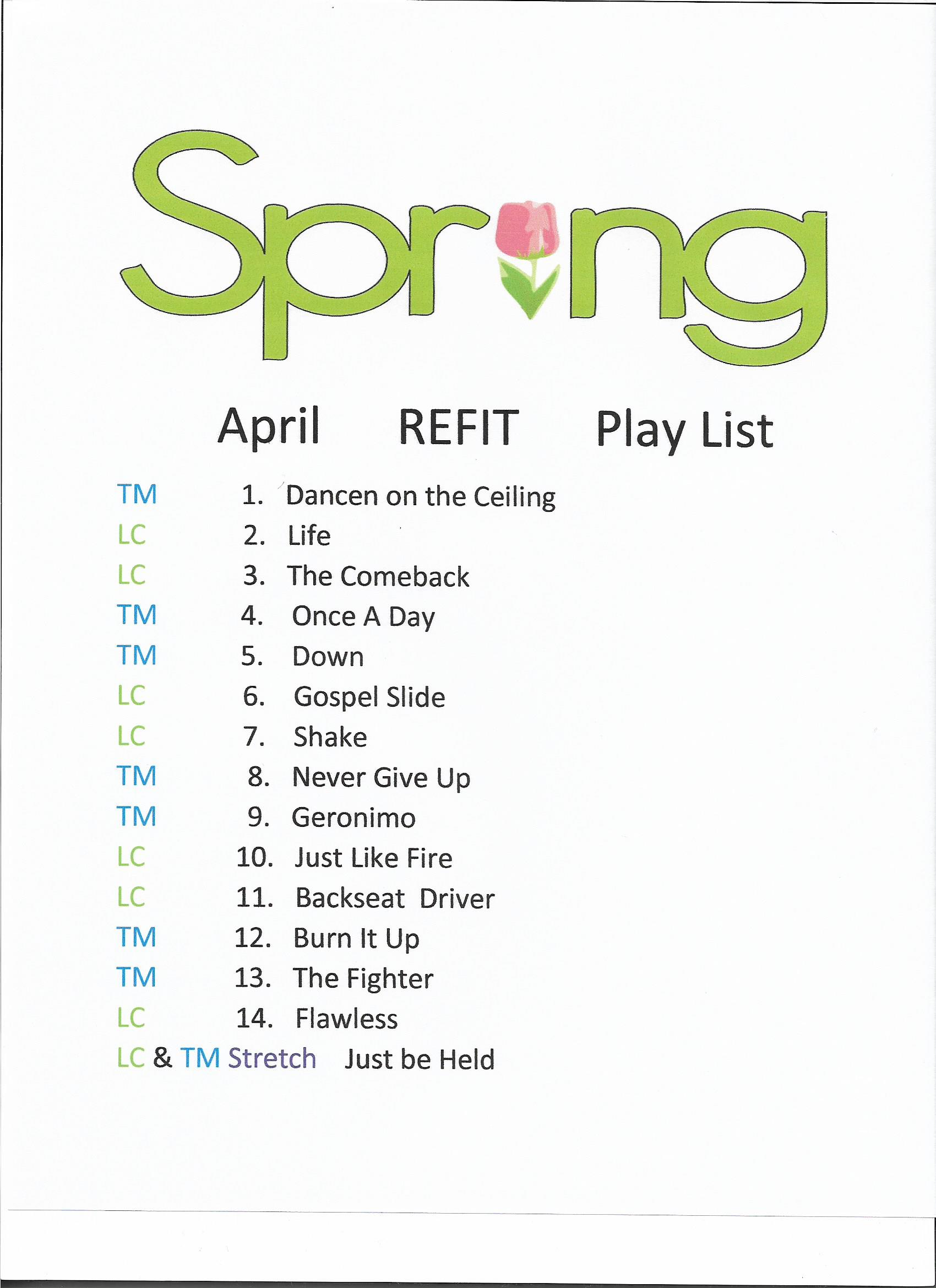 Spring 2018m Playlist1 001
