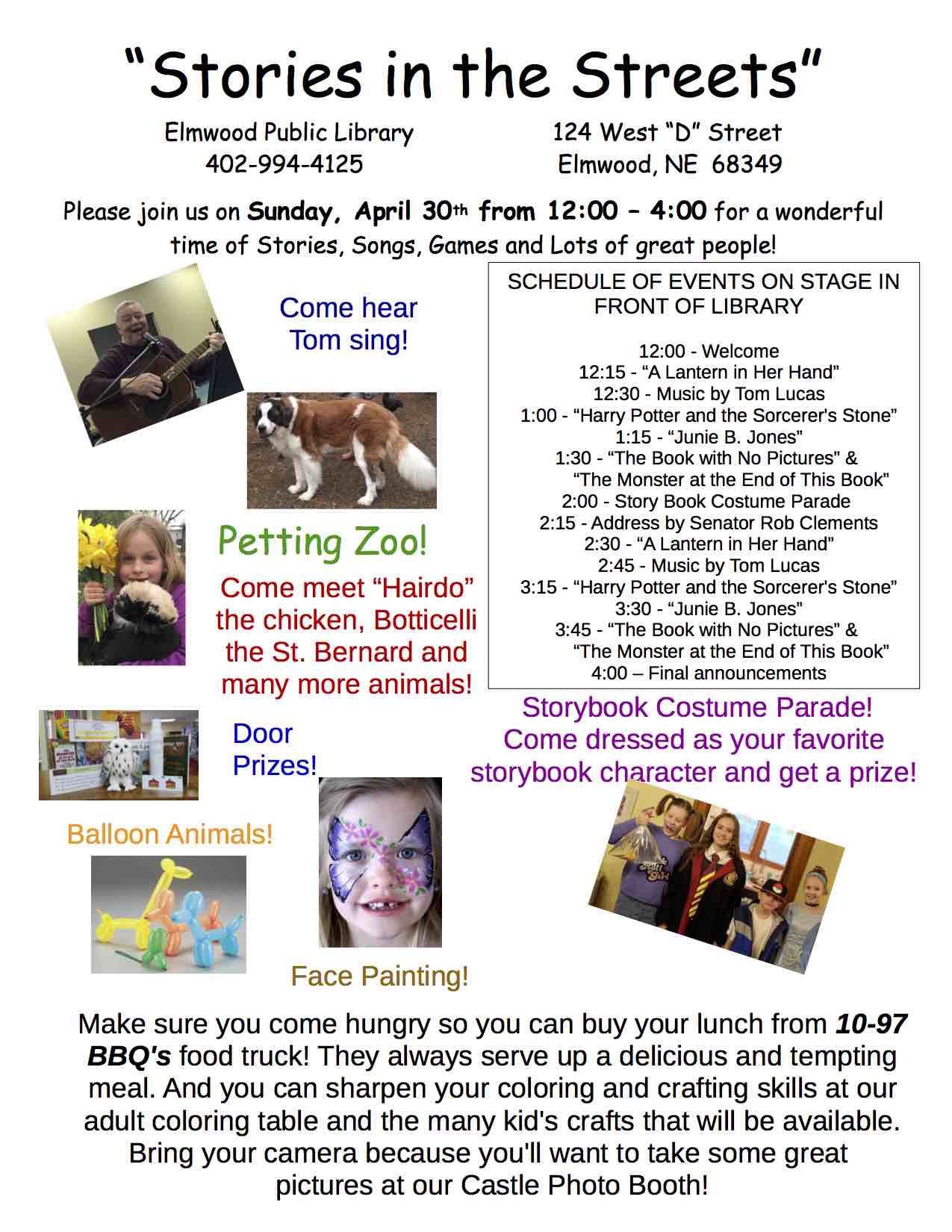 Stories in the Street 2017 flyer