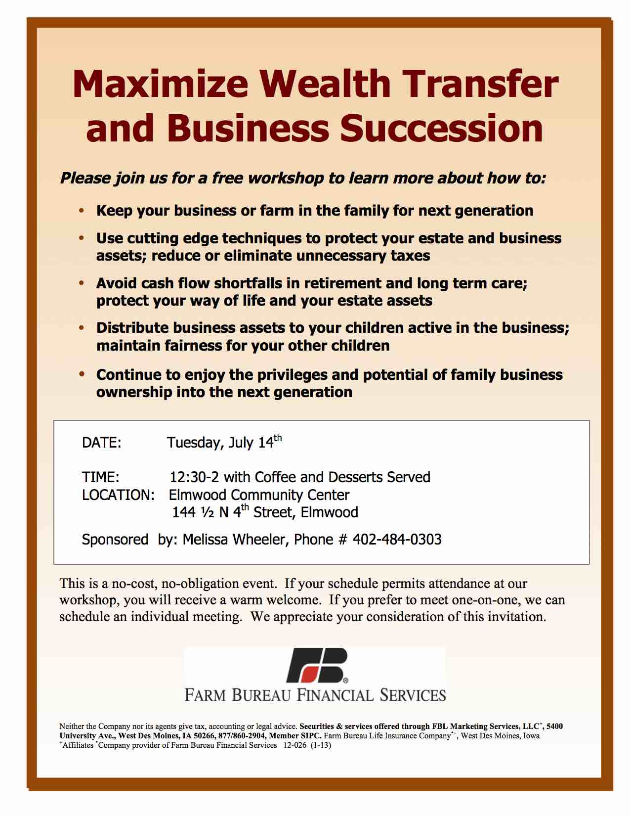 Succession Workshop Flier