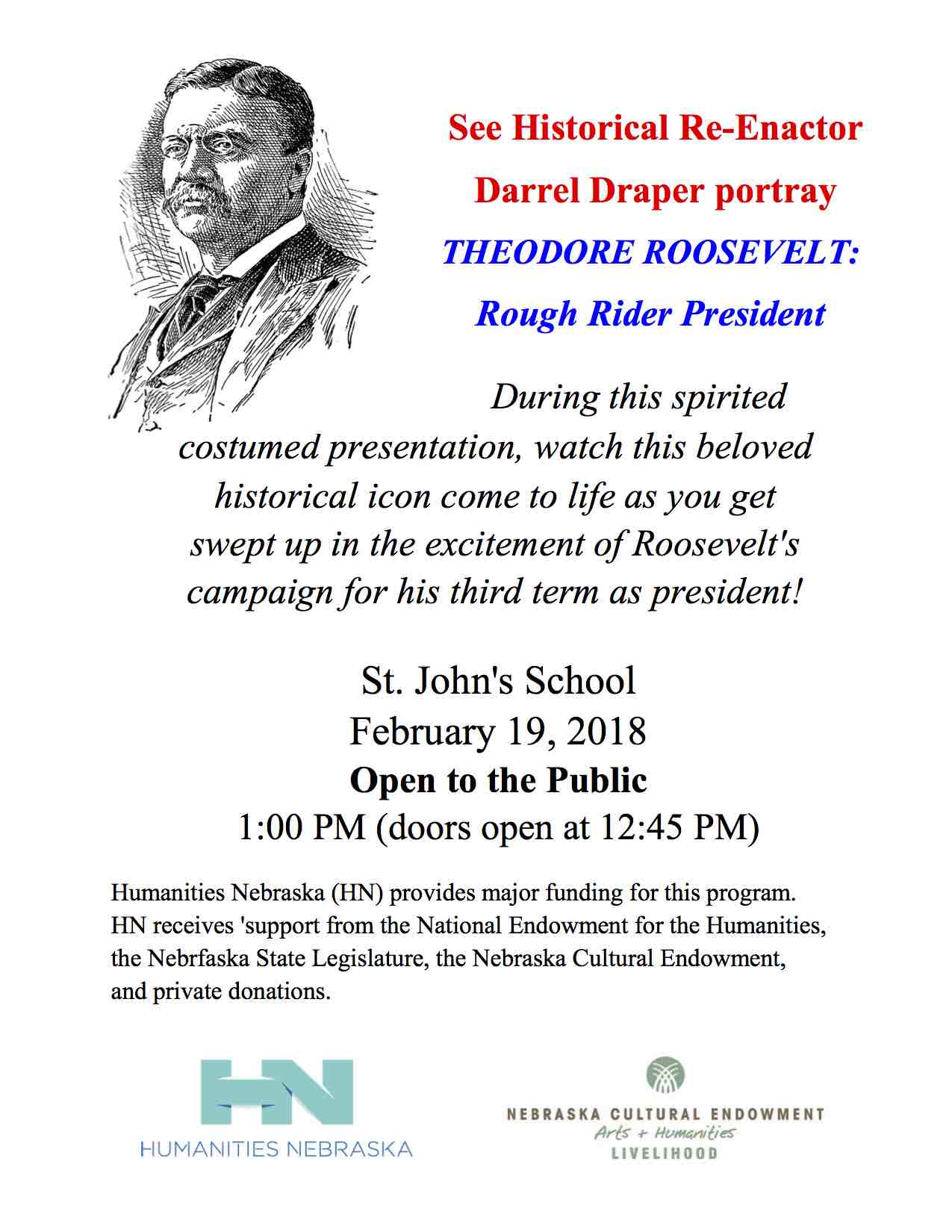 Teddy Roosevelt flyer