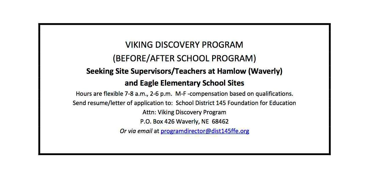 VIKING DISCOVERY PROGRAM ad