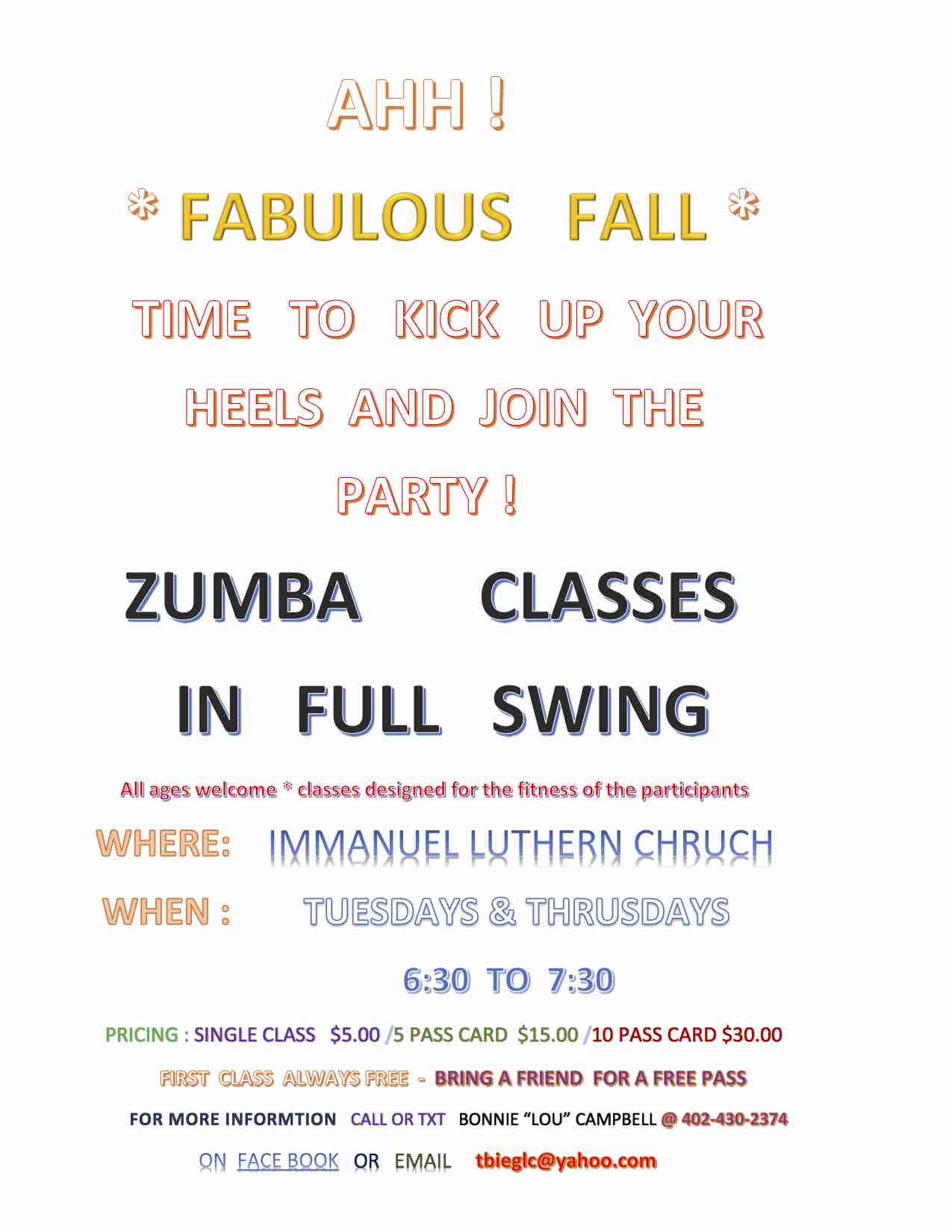 Zumba Fall