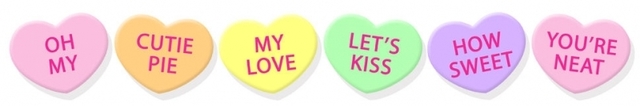 valentines day candy hearts border candy hearts vertical royalty free stock photography image 416647