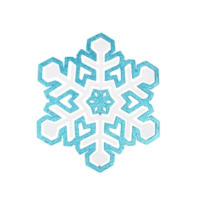 winter snowflake turquoise white