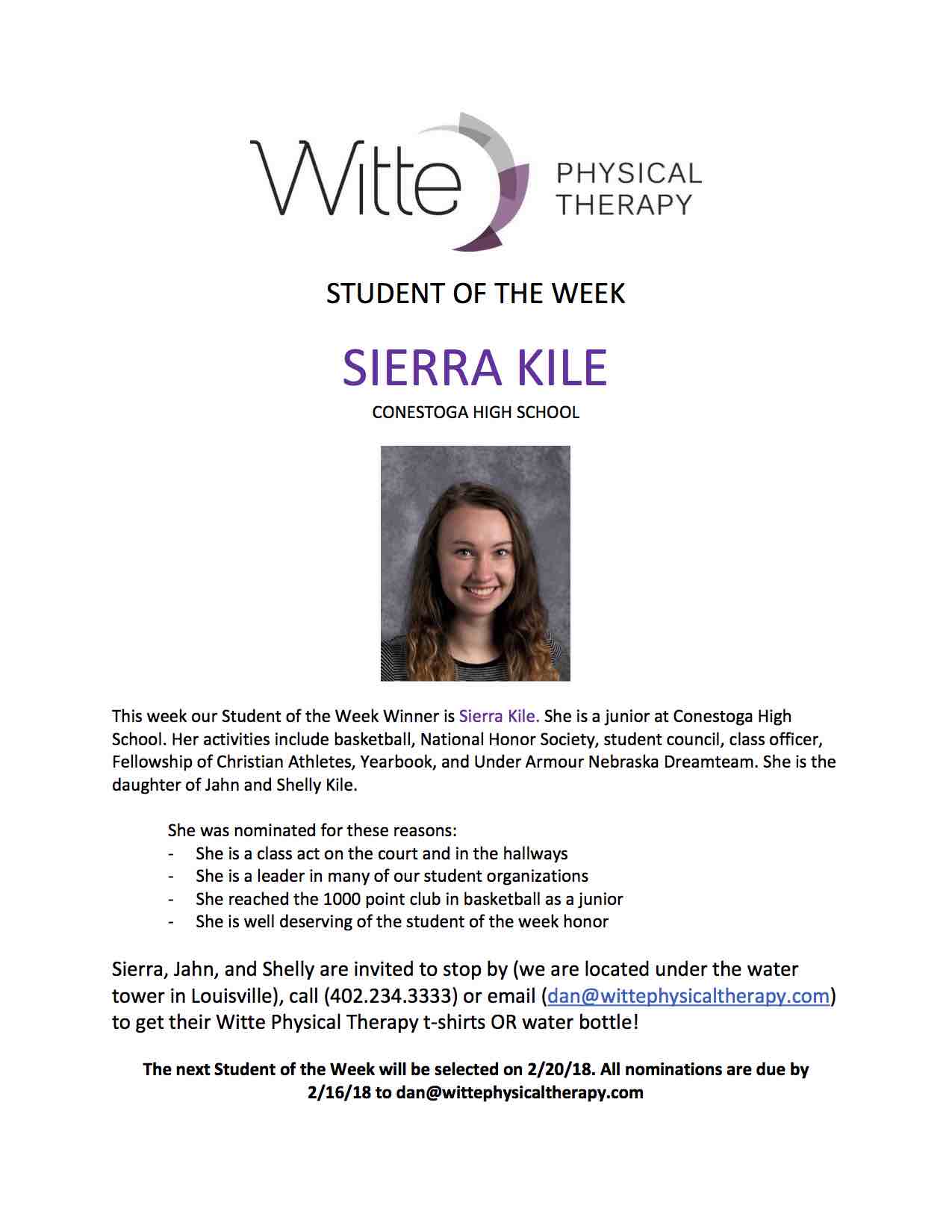 45 Student of the Week Selection 45