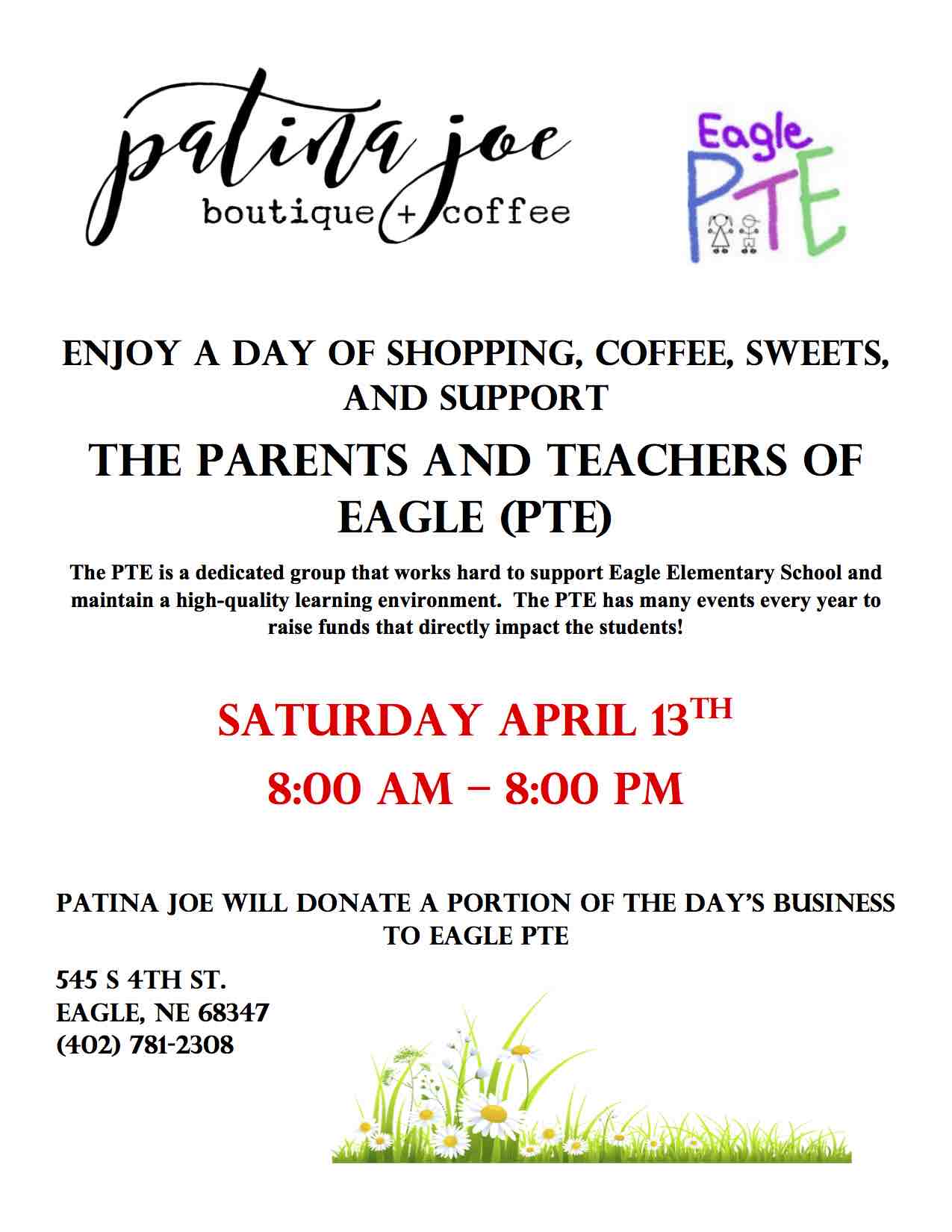 Patina Joe Fundraiser Handout