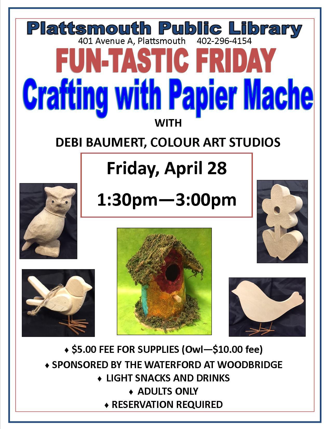 Papier Mache Bird Houses April 2017