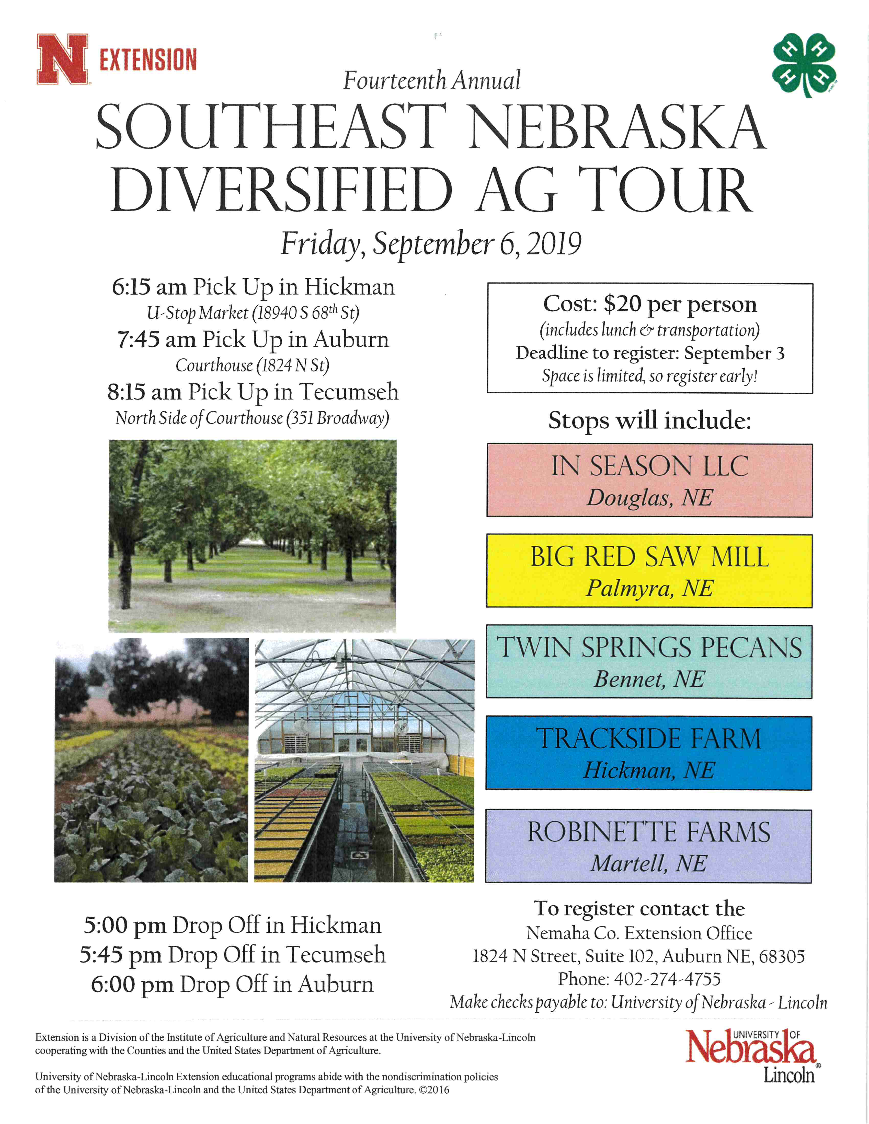 Southeast Nebraska Diversified Ag Tour 9.5.19