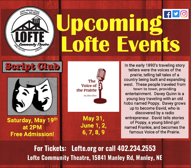 Upcoming Shows May 19