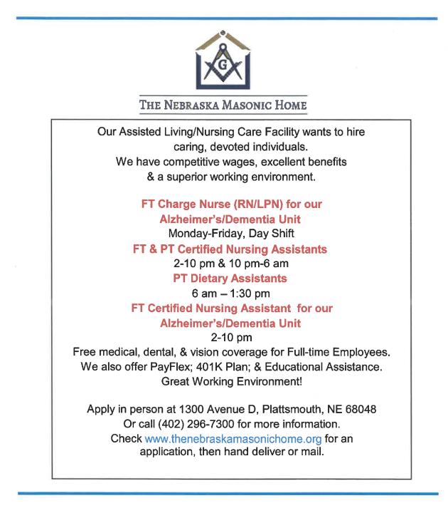 Masonic help wanted